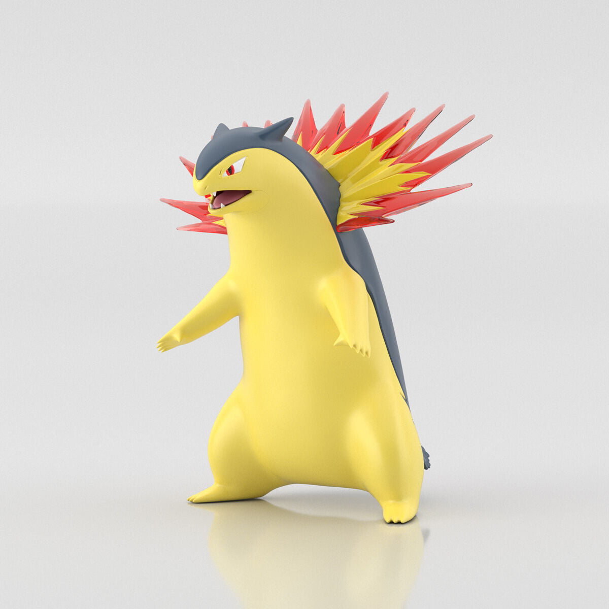POKÉMON SCALE WORLD JOHTO REGION TYPHLOSION W/O GUM 寵物 小 精靈 寶可夢