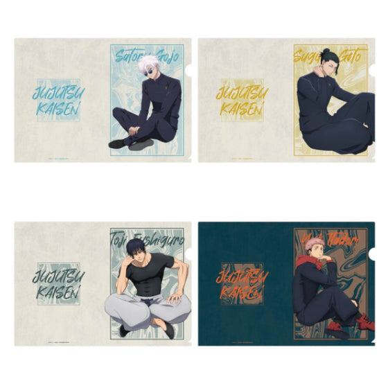 Jujutsu Kaisen clear file ((1) Satoru / (2) Suguru / (3) Toji / (4) Yuji) 咒術迴戰 文件夾 五條悟 夏油傑 伏黑甚爾 虎杖悠仁