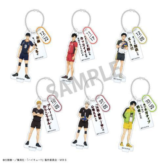 Haikyu!! Trading Acrylic Stand Charm Vol.2 (Set of 6) 排球少年 鎖匙扣 吊飾 掛飾