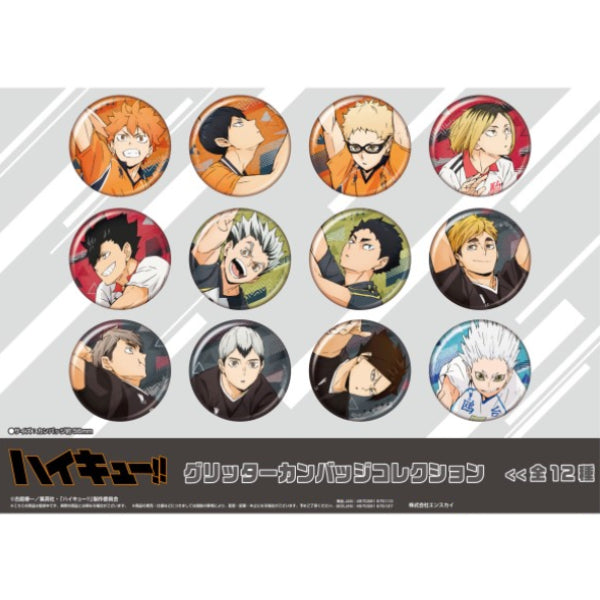 Haikyu!! Glitter Can Badge Collection 1 (set of 12) (2024 June Resale ver.) 排球少年 襟章 ensky