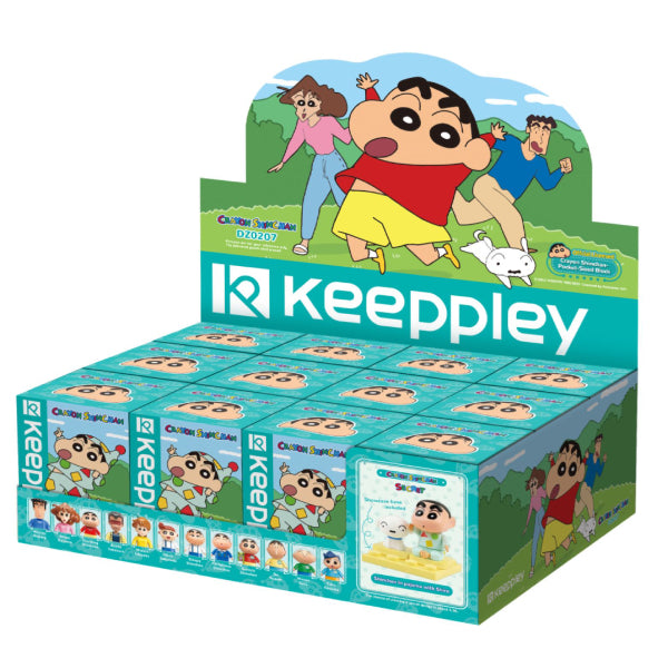 Qman - Crayon Shinchan Character Blind Box (box of 12) 蠟筆小新 積木 盲盒