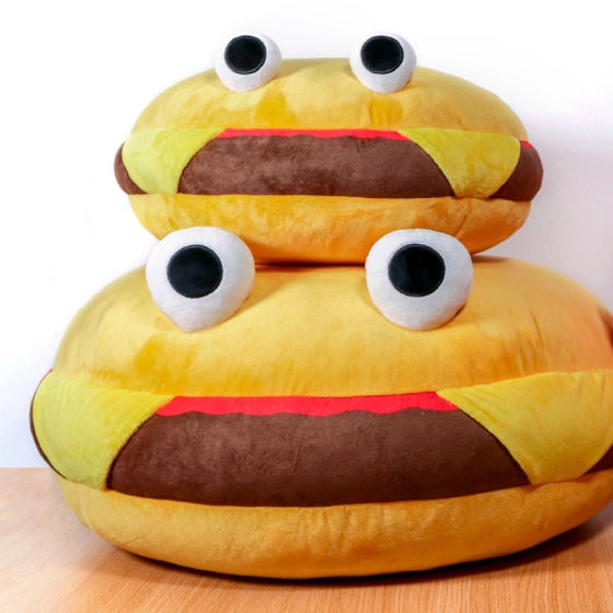 Happi Class - PL#002 55cm Burger Cushion 漢堡君 咕臣 坐墊