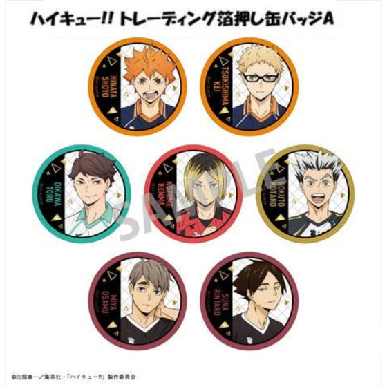 Haikyu!! Trading Foil Stamping Can Badge A (Set of 7) 排球少年 襟章