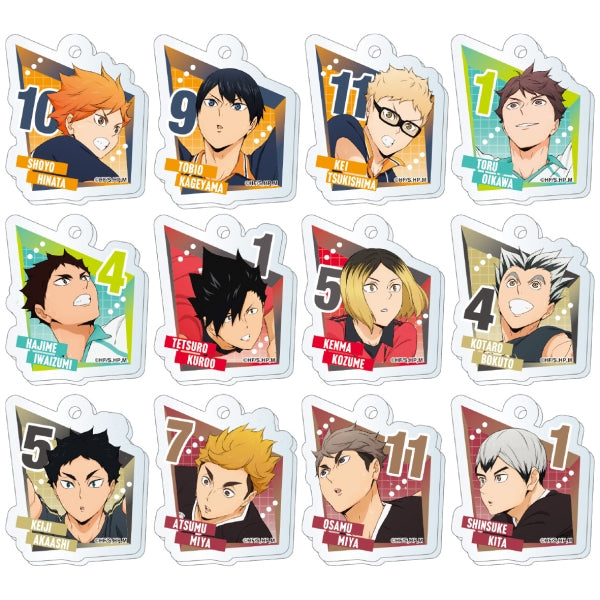 Haikyu Acrylic Mini Acrylic Key Chain 2 (box of 24 packs) 排球少年 鎖匙扣 吊飾 掛飾