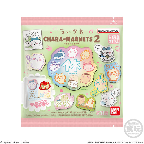 SOMETHING SMALL AND CUTE CHARACTER MAGNETS 2 W/O GUM (box of 14 packs) ちいかわ 小可愛 吉伊卡哇 Chiikawa Chikawa 磁石 磁鐵