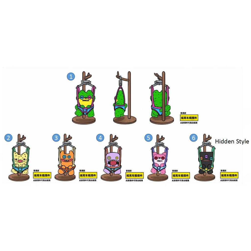 Fuggler Hanging Swing Car Ornament (box of 12) 放克牙寶