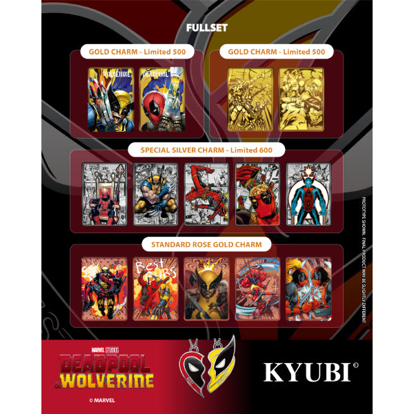 KYUBI Charm Collection Series 4 - Deadpool & Wolverine MARVEL 死侍 金鋼狼