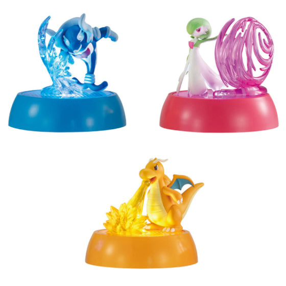 POCKET MONSTERS LIGHTS! POKEMON COLLECTION 3 (set of 3) 寵物小精靈 寶可夢 扭蛋 light lamp Gashapon capsule 海豚俠 沙奈朵 啟暴龍