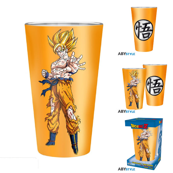DRAGON BALL Large Glass 400ml Goku Super Saiyan 龍珠 孫悟空