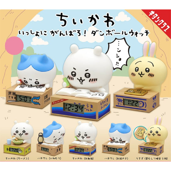Chiikawa Let's do our best together! Cardboard Watch 1 (set of 5) something small and cute Chikawa ちいかわ 小可愛 吉伊卡哇 扭蛋 gashapon capsule