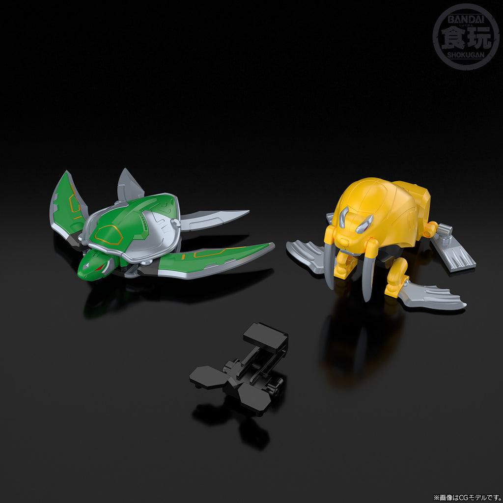 SMP [SHOKUGAN MODELING PROJECT] POWER ANIMAL SERIES EXTRA GAOTURTLE & GAOTOPPY W/O GUM 百獸合體  百獸戰隊 威力獸EXTRA 牙吠海龜＆牙吠海象