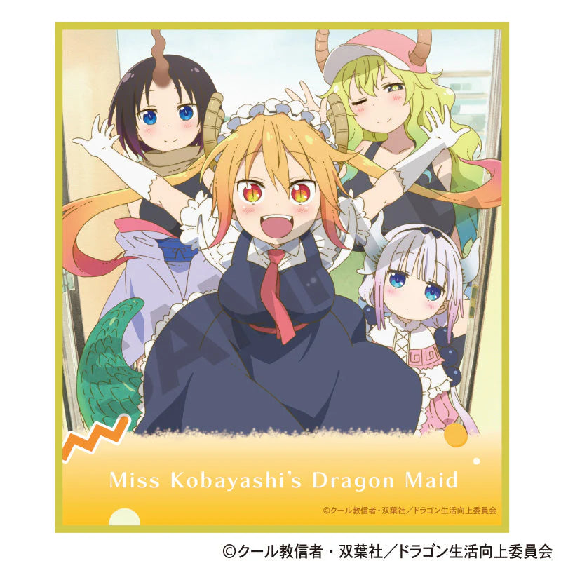 Miss Kobayashi's Dragon Maid trading mini colored paper (set of 10) 小林家的龍女僕 色紙