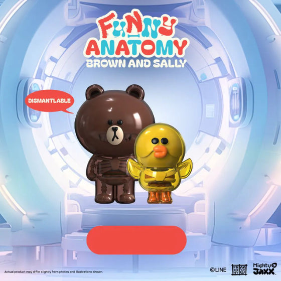 Funny Anatomy LINE Friends - (Brown / Sally) 解剖 (熊大 / 莎莉)