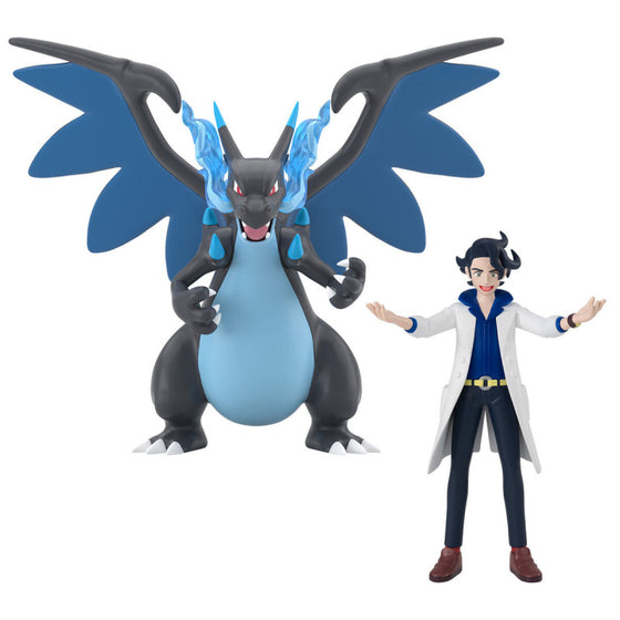 POKEMON SCALE WORLD KALOS REGION PROFESSOR AUGUSTINE SYCAMORE & MEGA CHARIZARD X 寵物 小精靈 寶可夢 噴火龍