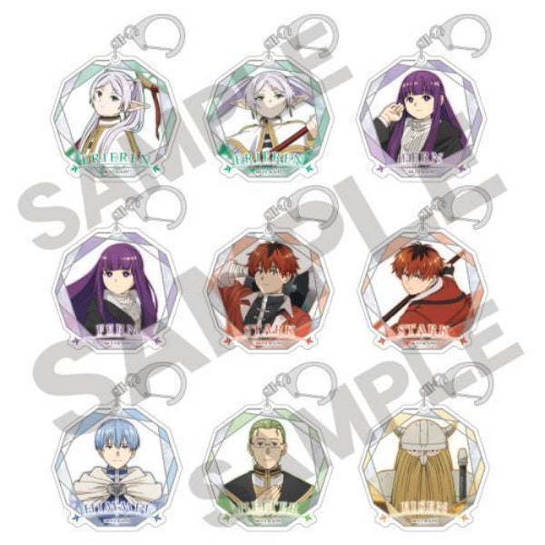 Frieren: Beyond Journey`s End Trading Acrylic Key Ring (Set of 9) 葬送的芙莉蓮 鎖匙扣 吊飾 掛飾 Crux
