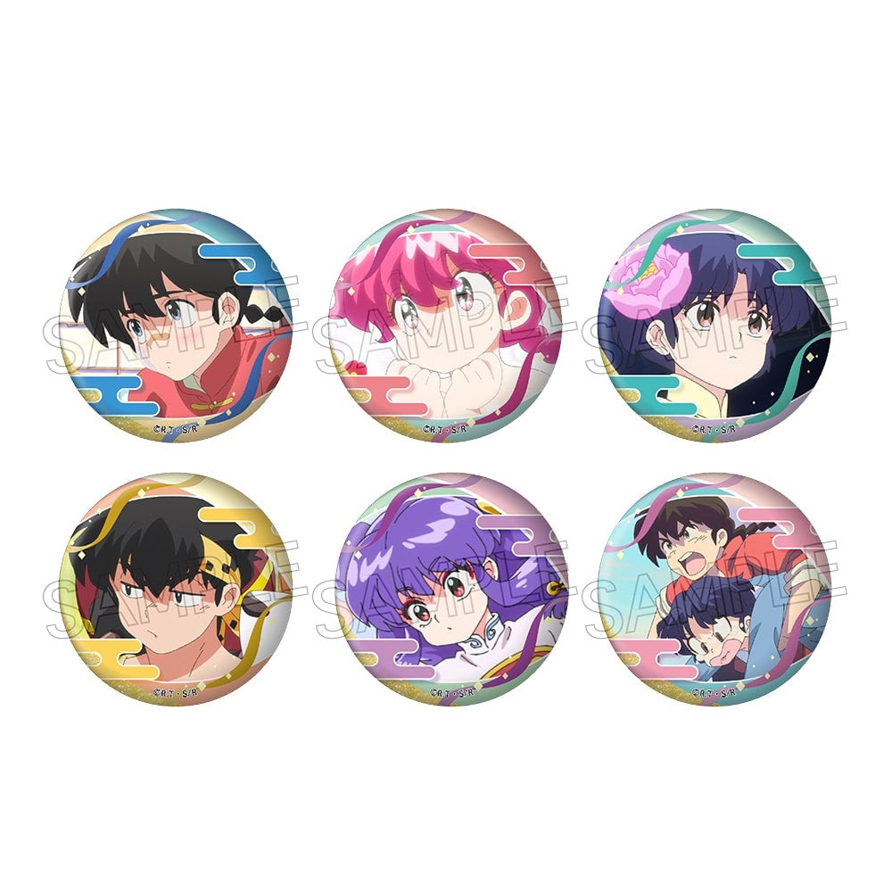 Ranma 1/2 Hundred Faces Can Badge vol.2 (set of 6) 亂馬 襟章 徽章