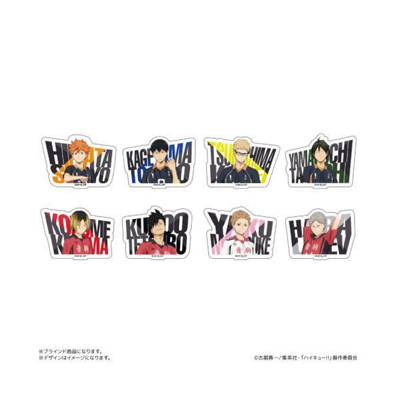 Haikyu!! Acrylic Name Badge (set of 8) 排球少年 名字襟章 徽章