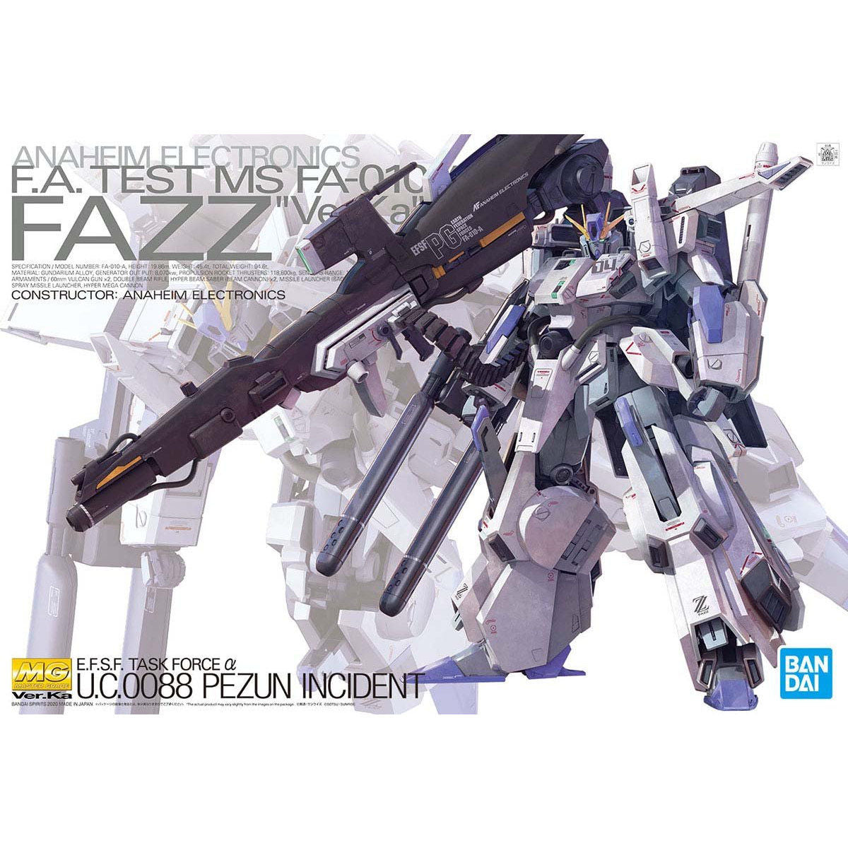 MG 1/100 FAZZ Ver.Ka 機動戰士 高達