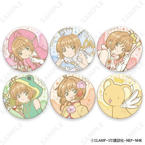 Cardcaptor Sakura [sweets] Trading Matte Can Badge Box (box of 6) 百變小櫻 襟章 徽章