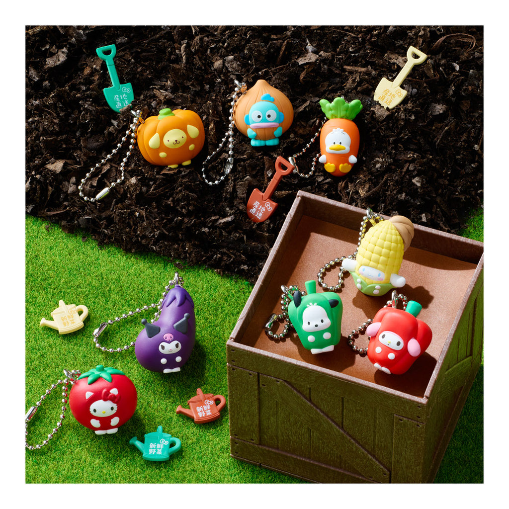 SANRIO CHARACTERS VEGETABLE CHARM SHOKUGAN BOX 3 (pack of 12) 三麗鷗