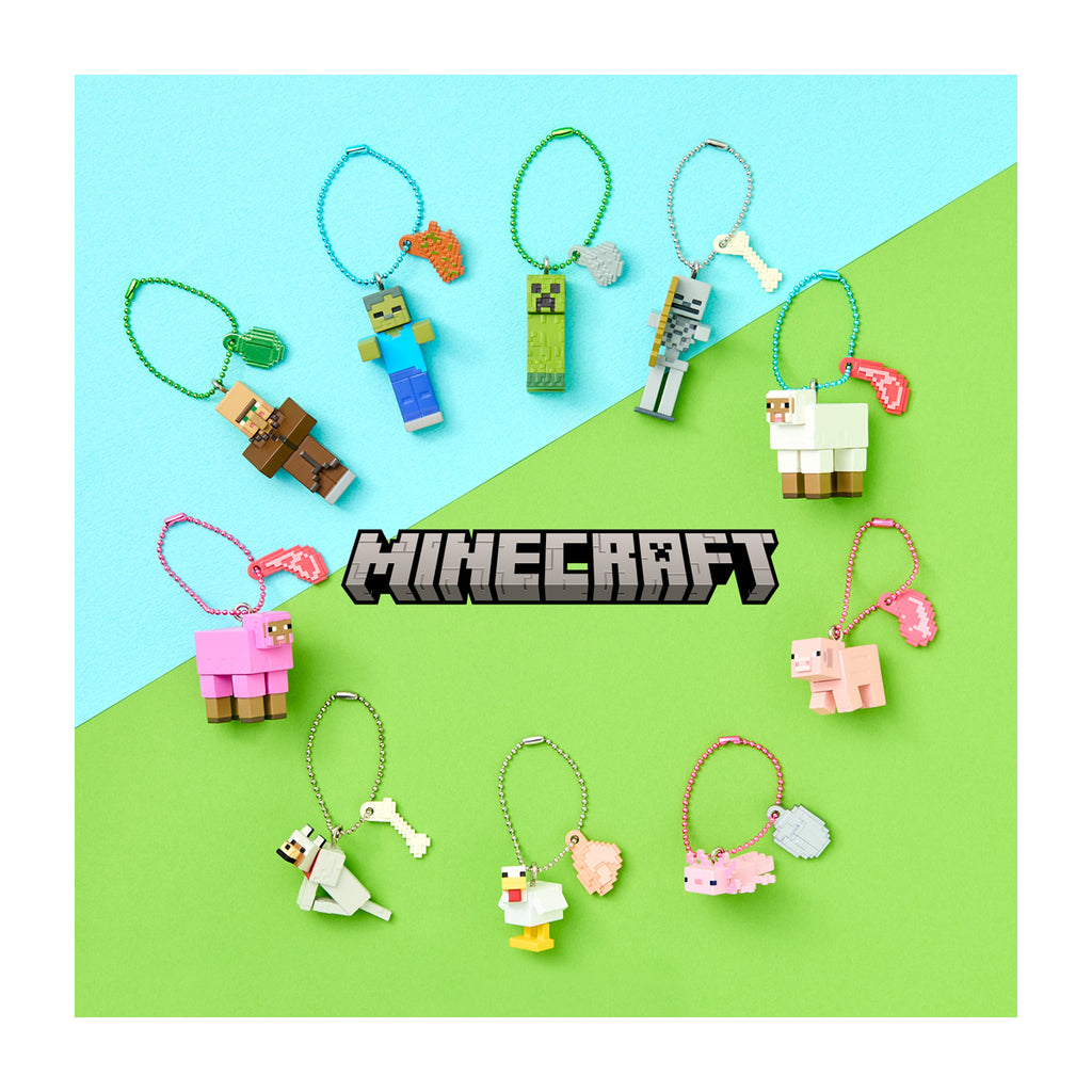 Minecraft Mascots & Biscuits (set of 10) 創世神 匙扣 吊飾