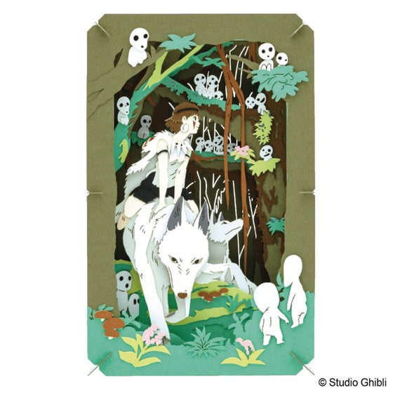 PT-L80 PAPER THEATER Princess Mononoke - The Forest Where Kodama Lives 吉卜力 幽靈公主 紙劇場