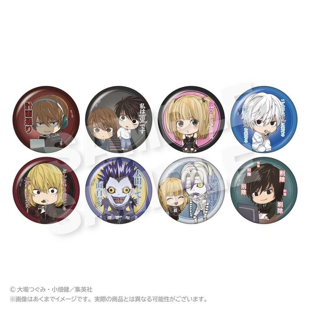 DEATH NOTE Trading Can Badge Famous Scene Ver. (set of 8) 死亡筆記 襟章