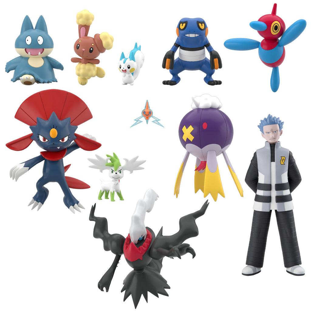 POKÉMON SCALE WORLD SINNOH REGION 3 SET W/O GUM  精靈 寶可夢 神奧地區