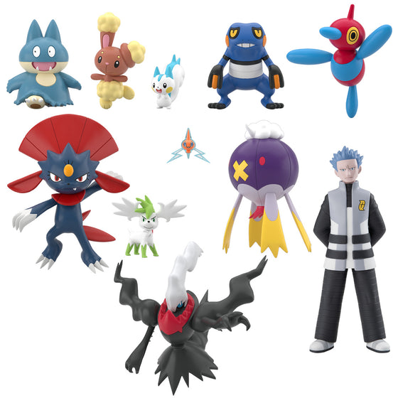 POKÉMON SCALE WORLD SINNOH REGION 3 SET W/O GUM  精靈 寶可夢 神奧地區