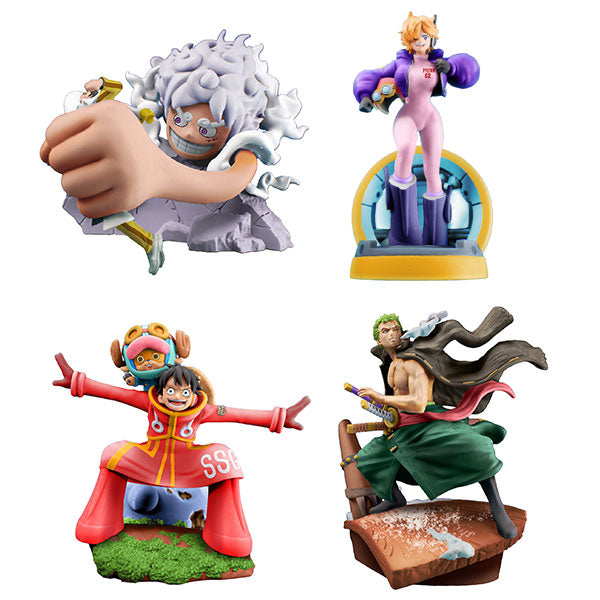 Petitrama series LOGBOX RE BIRTH Ver. Egghead set (set of 4) 海賊王 蛋頭島
