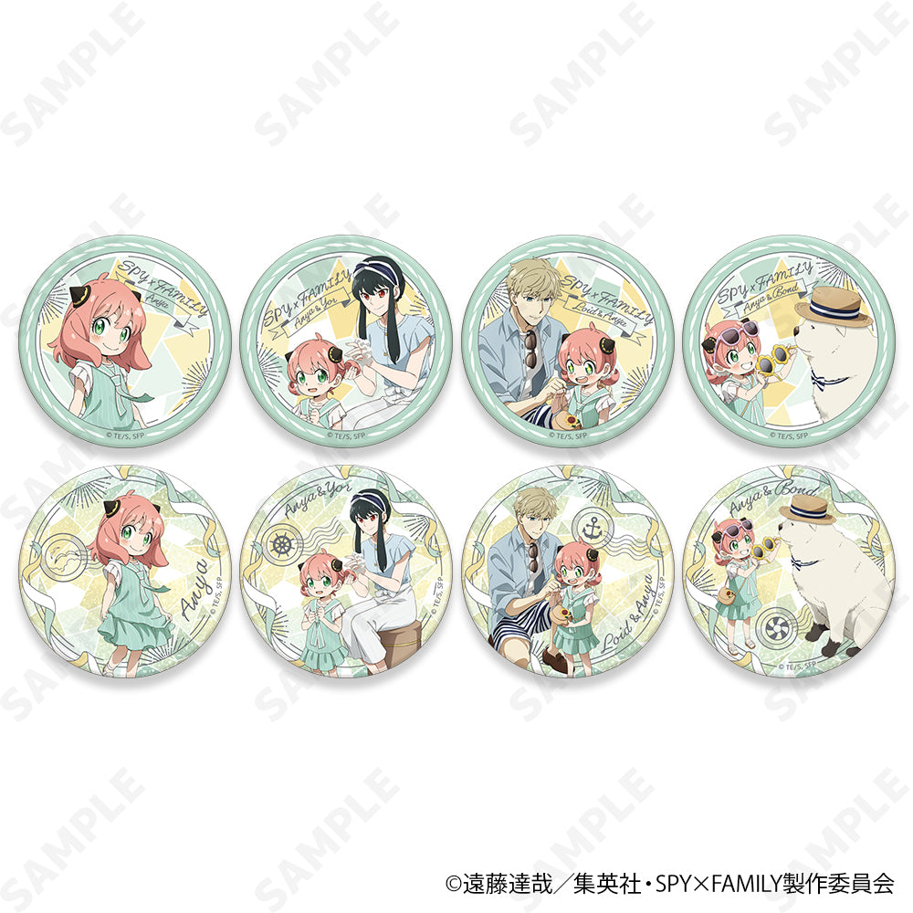 SPY x FAMILY Trading Can Badge [Natsu no Odekeke] (pack of 8) 間諜 過 家家 酒