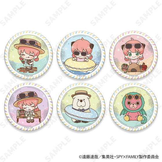 SPY x FAMILY Trading Can Badge Mini Chara Ver. [Natsu no Odekeke] (pack of 6) 間諜 過 家家 酒