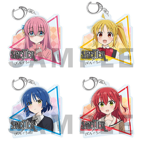 SHELTER x Bocchi the Rock! Acrylic key chain (Hitori Goto / Ikuyo Kita / Ryo Yamada / Nijika Ijichi) 孤獨搖滾 鎖匙扣 吊飾 掛飾 (後藤一里 / 喜多郁代 / 山田涼 / 伊地知虹夏)