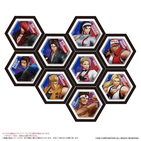 THE KING OF FIGHTERS XV Hexagonal Mini Canvas Magnet A (set of 9) 拳皇 磁貼