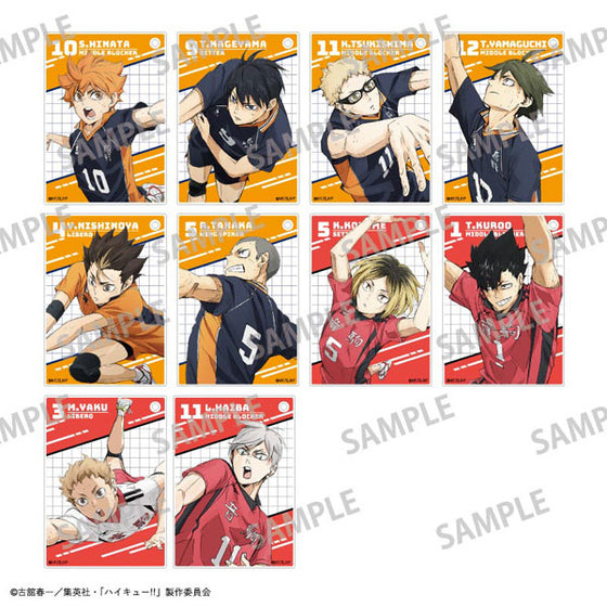 Haikyu!! Trading Acrylic Cards (set of 10) 排球少年 收藏卡
