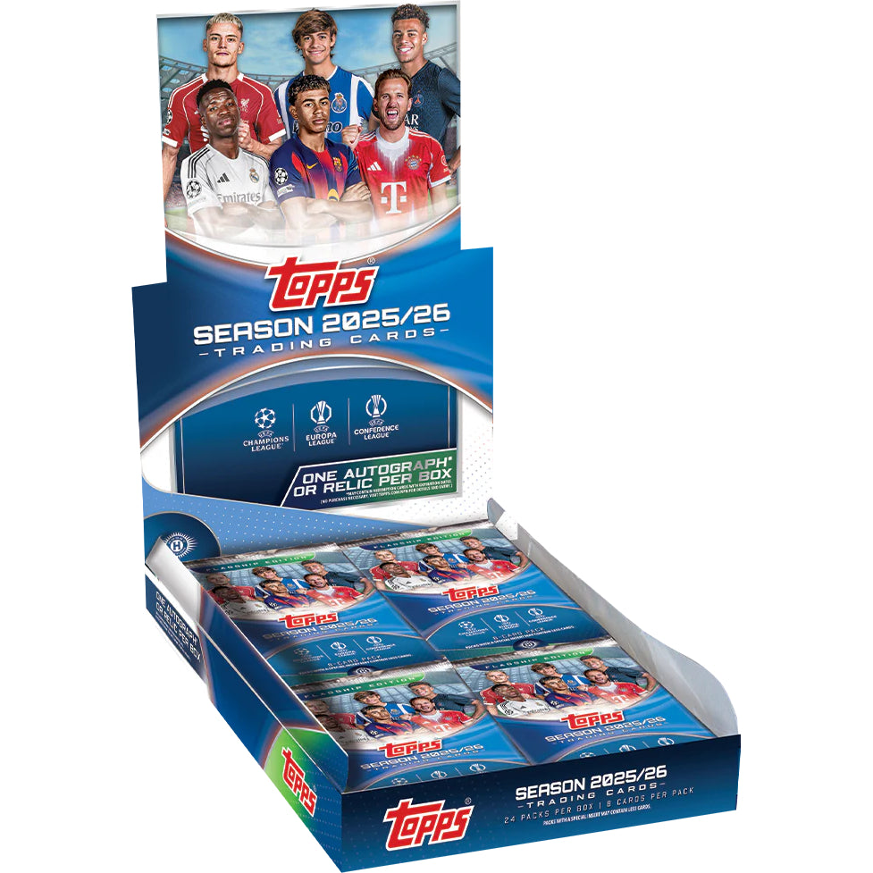 2025-26 Topps UEFA Club Competitions - Hobby Box 足球 收藏卡牌
