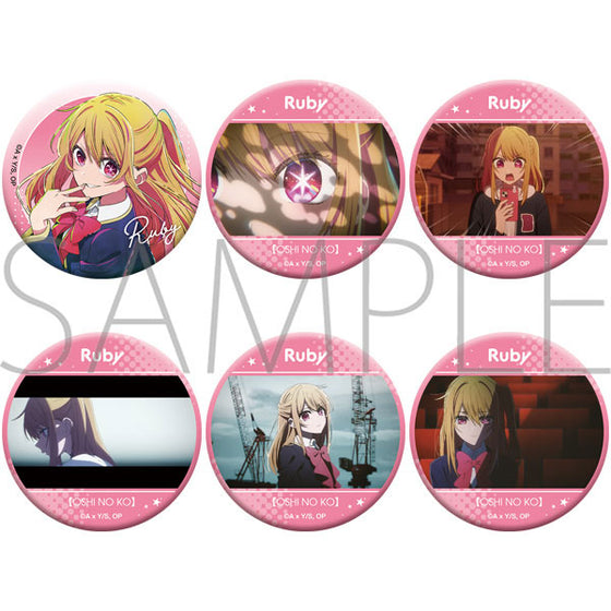 [Oshi no Ko] Oshi Chara Badge Collection Ruby (set of 6) 我推的孩子 襟章 星野瑠美衣 露比