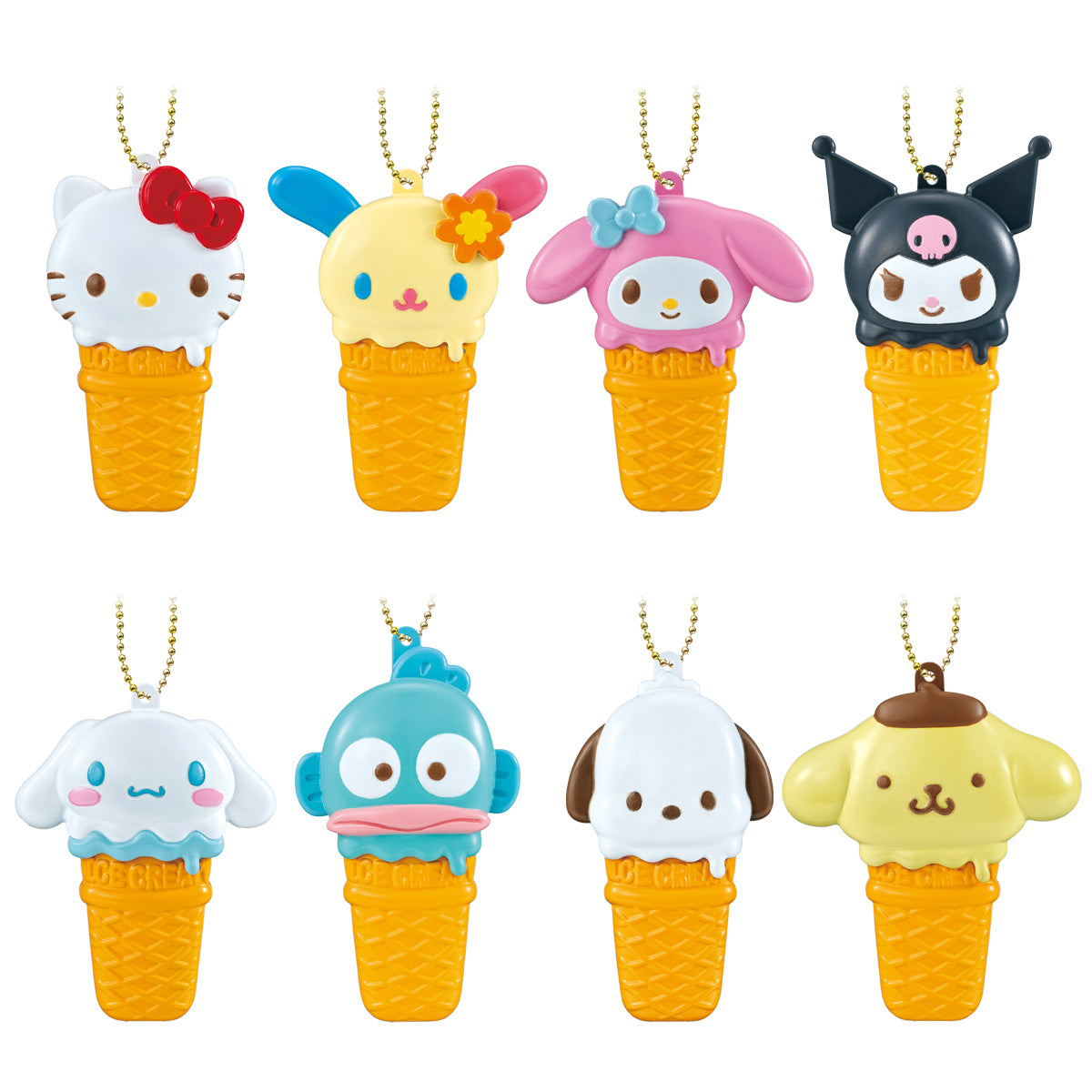 ICE CREAMY CASE CHARM SANRIO CHARACTERS pack of 10