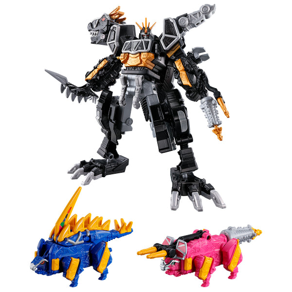 MINIPLA KAMITSUKI GATTAI KYORYUZIN DARK ver. & STEGOTCHI & DORIKERA W/O CANDY 獸電戰隊 強龍神 暗黑 劍針龍 鑽角龍