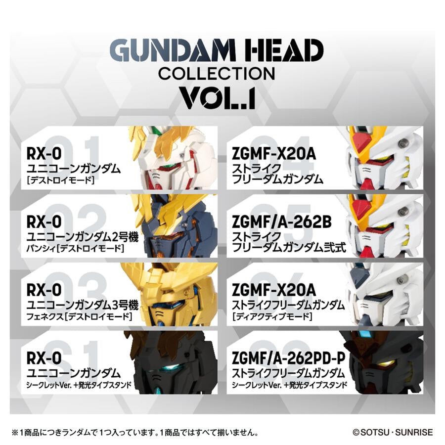 GUNDAM HEAD COLLECTION vol.1 (set of 6) 機動戰士 高達