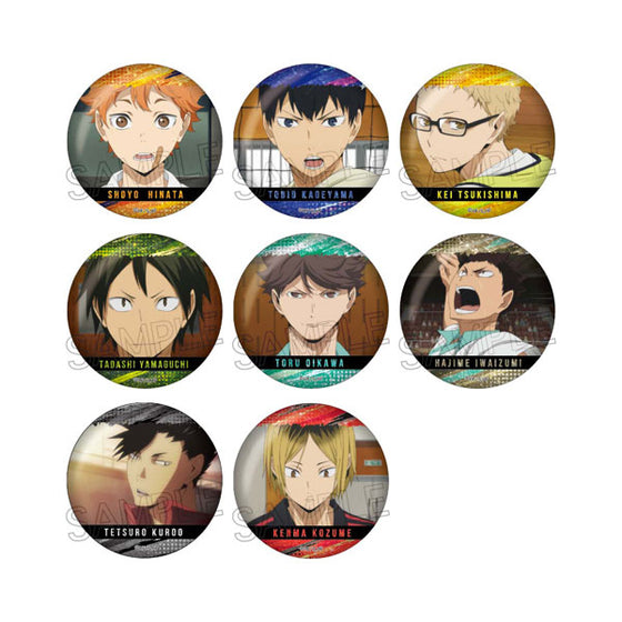 Haikyu!! Sparkling Can Badge (set of 8) 排球少年 襟章 徽章