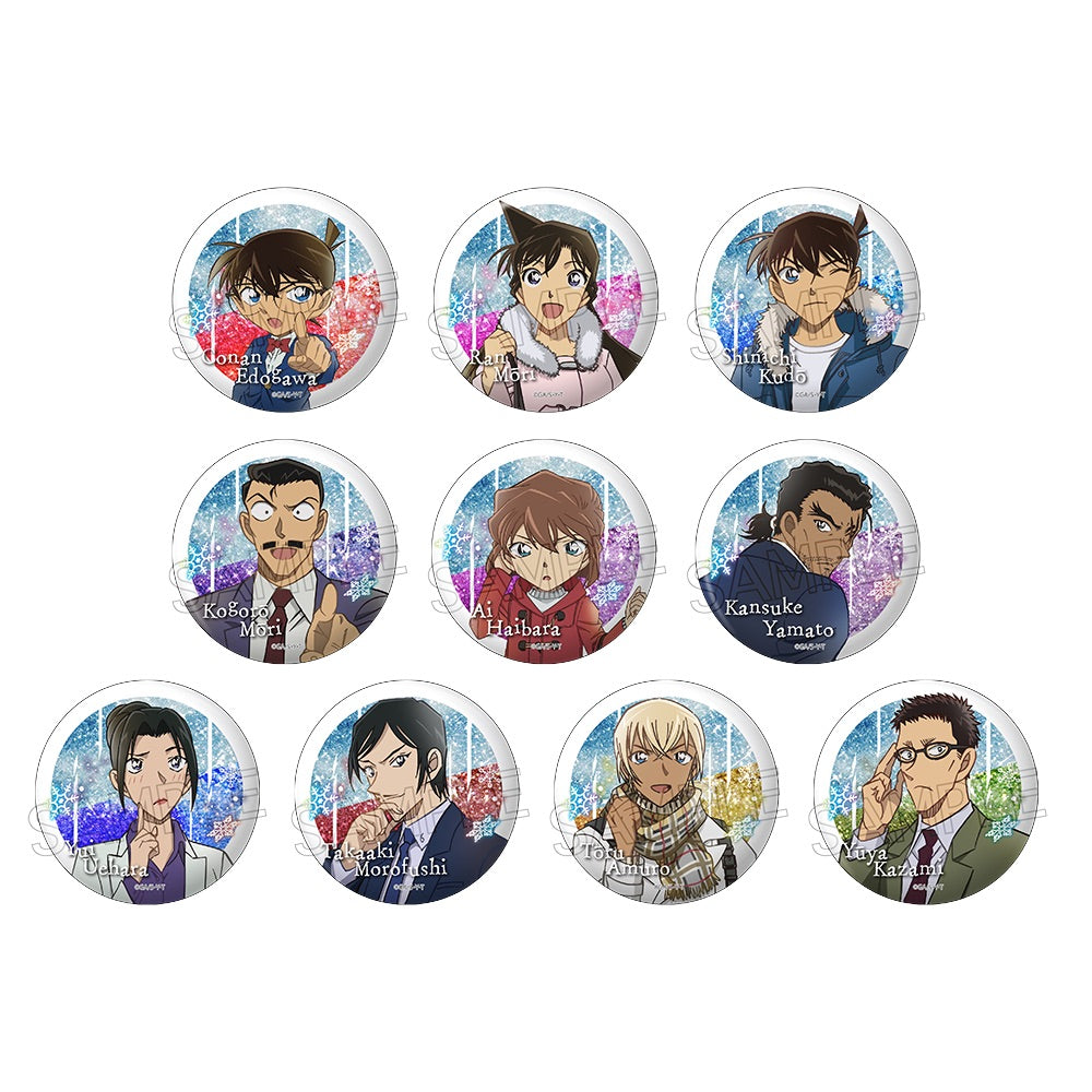Detective Conan Shine Series Sparkly Can Badge (set of 10) 名偵探柯南 襟章