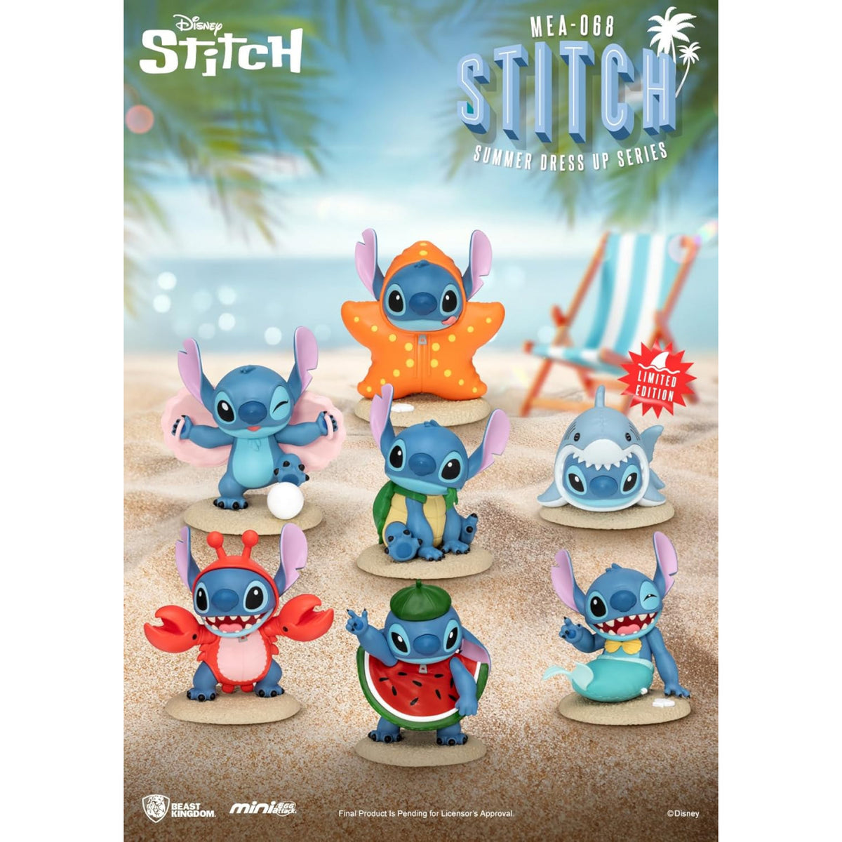 MEA-068 Stitch Summr Dress Up Series (set of 6) 史迪仔 史迪奇 扮嘢小魔星
