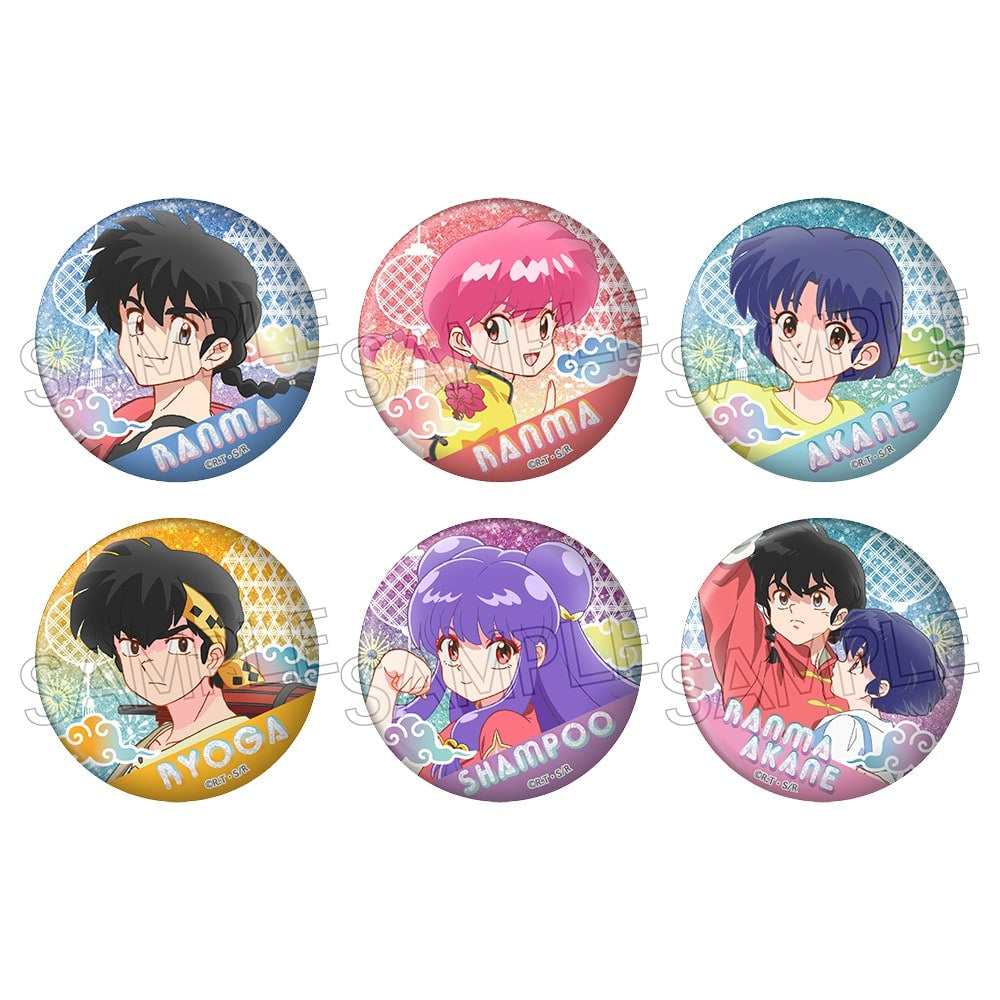 Ranma 1/2 Sparkling Can Badge Vol.2 (set of 6) 亂馬 襟章 徽章
