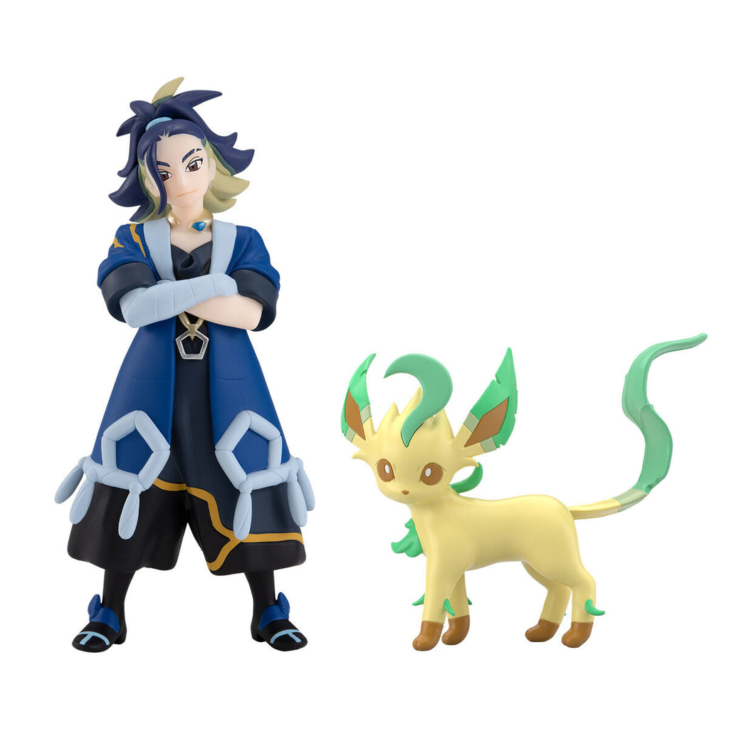POKEMON SCALE WORLD HISUI REGION ADAMAN & LEAFEON 寵物小精靈 寶可夢 洗翠地區 剛石 葉伊貝