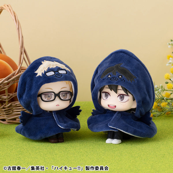 Lookup cape Haikyu!! (Tsuki Crow / Yamaguchi Crow) 排球少年 月島 螢 山口 忠