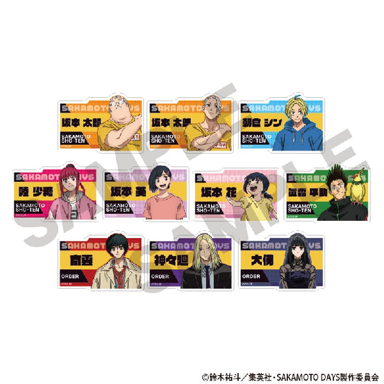 SAKAMOTO DAYS Trading Acrylic Name Badge (set of 10) 坂本日常 坂本太郎