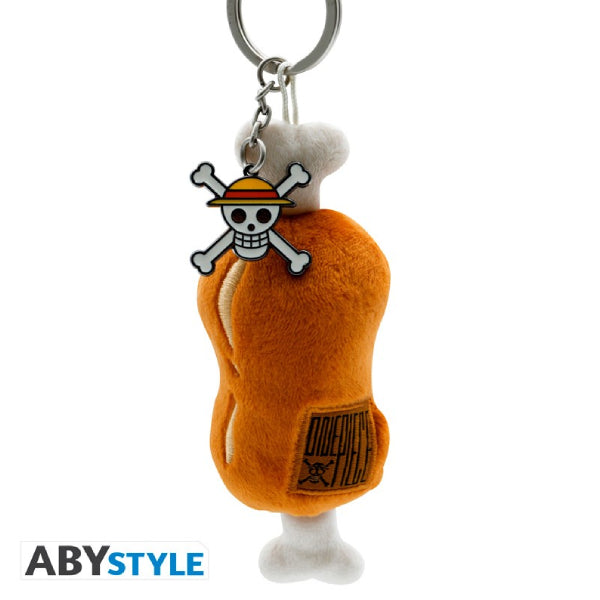 ONE PIECE - Plush Keychain "Meat on a bone" 海賊王 鎖匙扣 掛飾 吊飾