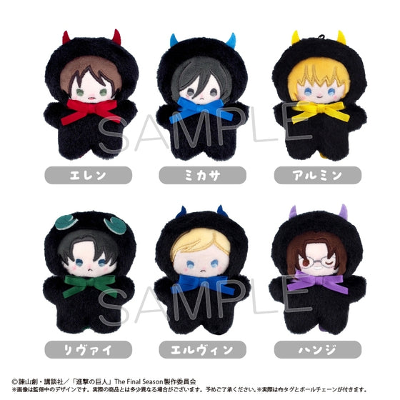 Attack on Titan Flat Tapi Plushie DEVIL Ver. (box of 6) 進擊的巨人