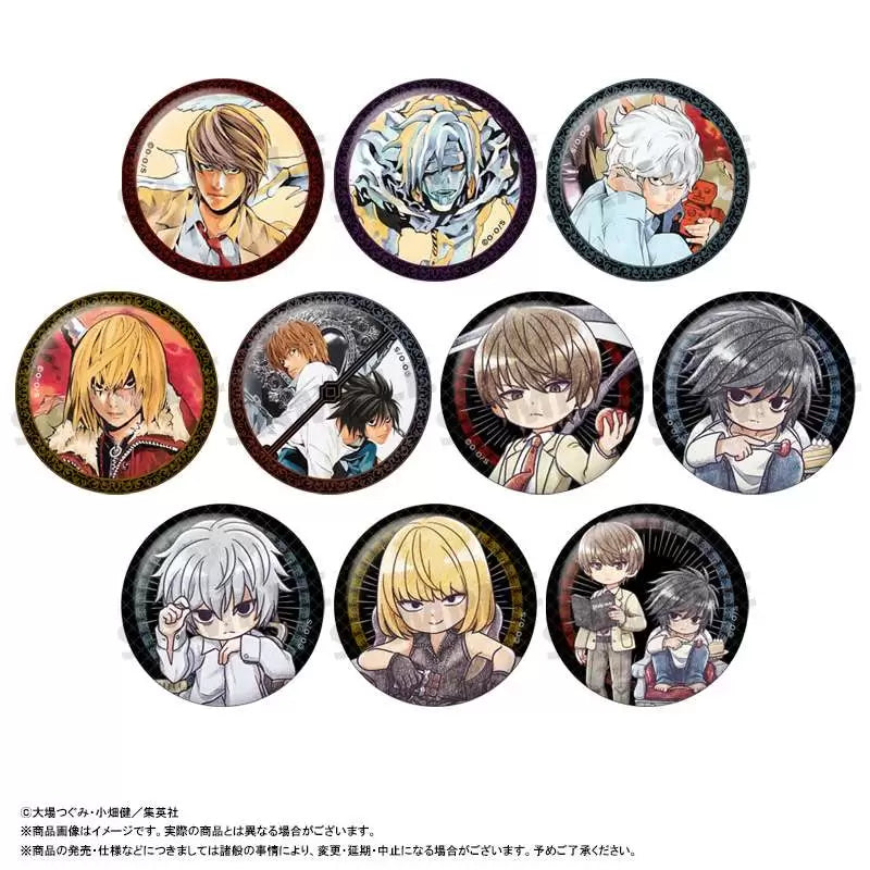 DEATH NOTE PU Leather Badge Collection vol.2 (set of 10) 死亡筆記 襟章